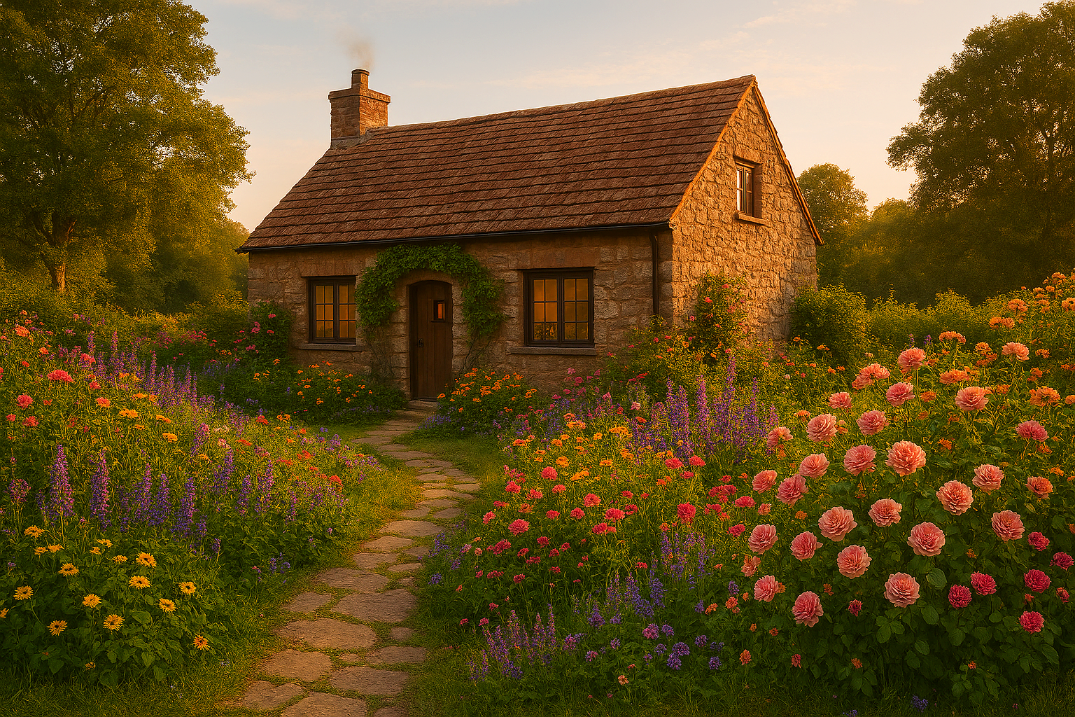 image of a beautiful garden