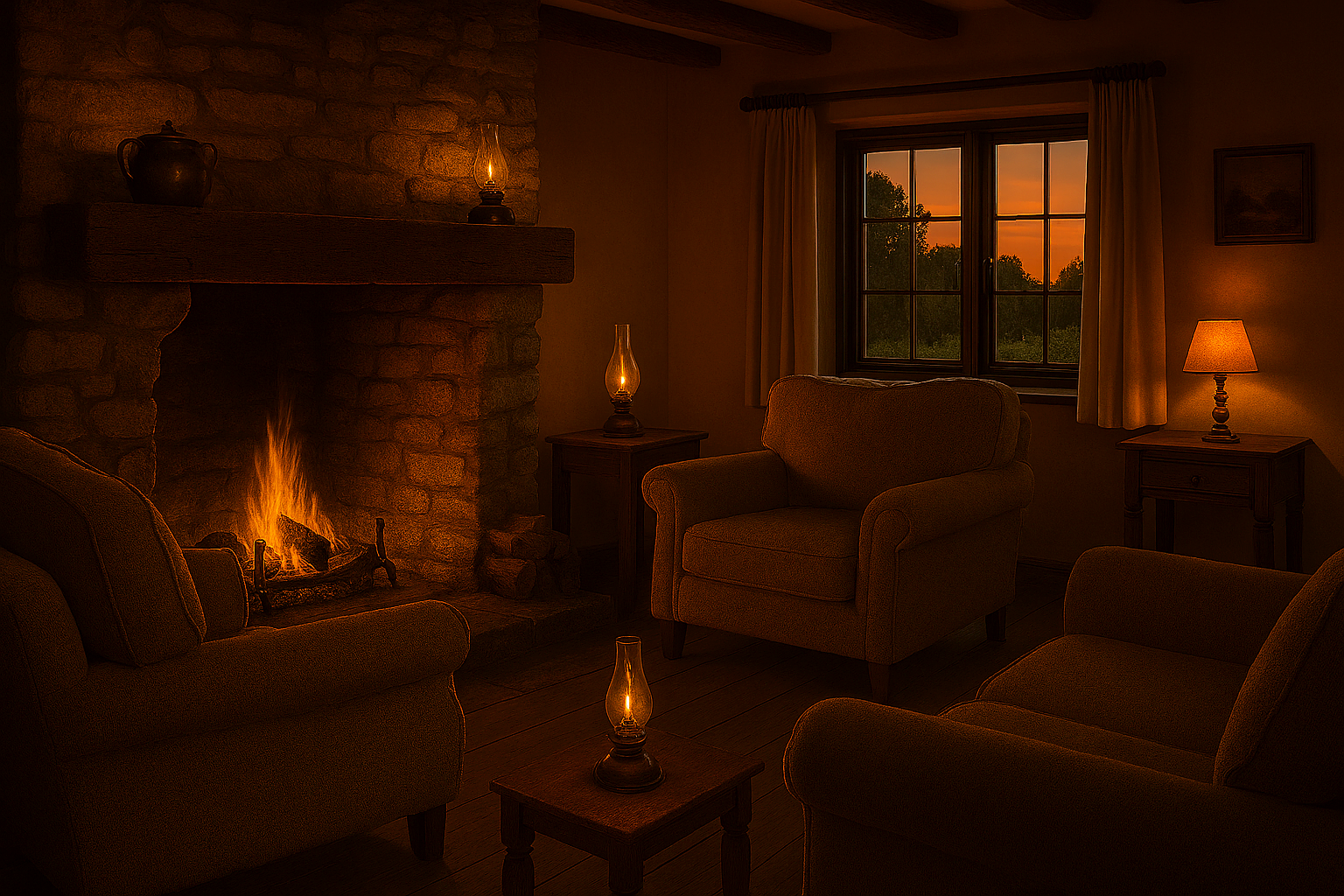 image of a beautiful cozy living room