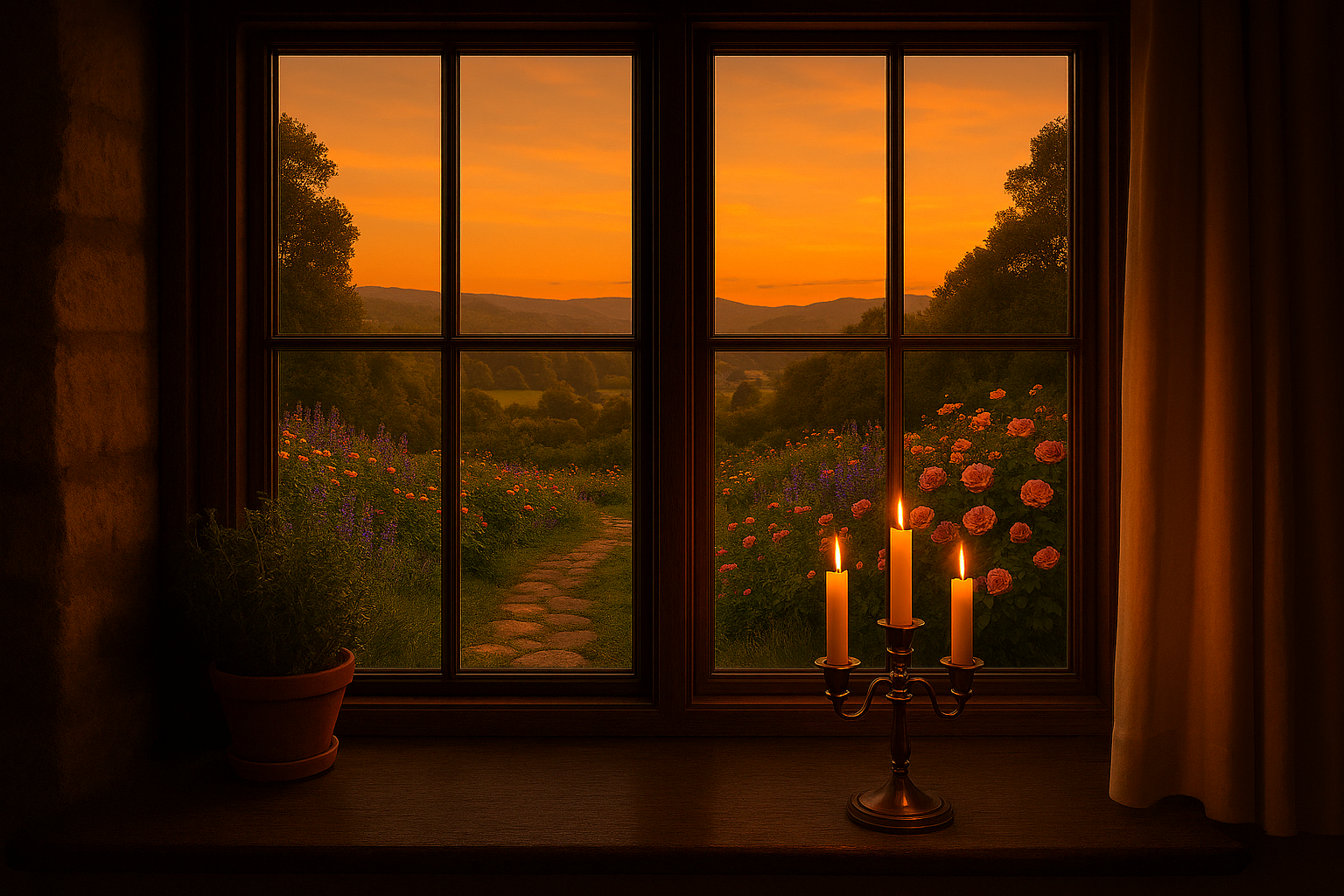 window view from the kitchen